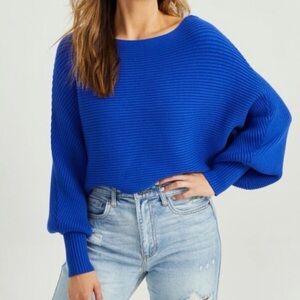 Altar'd State_Size S_Pullover sweater_blue navy